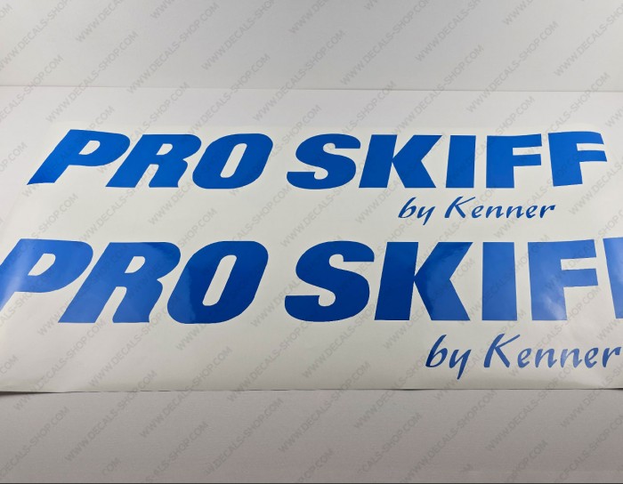 Pro Skiff By Kenner Boat Logo Decal Set of 2 x 40"